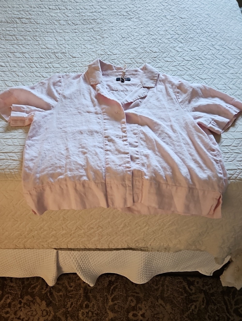 Quince Linen Blouse, EUC